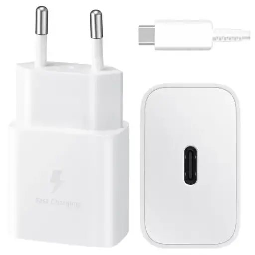 [POS] Samsung Adaptateur secteur original avec câble USB-C - Chargeur - Connexion USB-C et USB