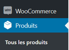 Menu WooCommerce